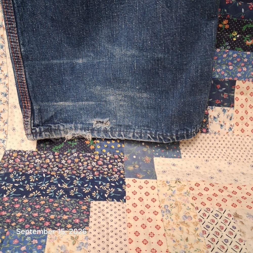 True Vintage Washington Dee Cee Carpenter Jeans Mens 28x32 Prentice Zip USA 60s - Picture 7 of 12
